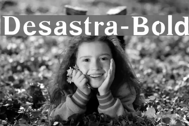 Desastra-Bold Font examples