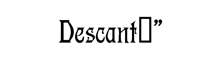 Descant!` Font