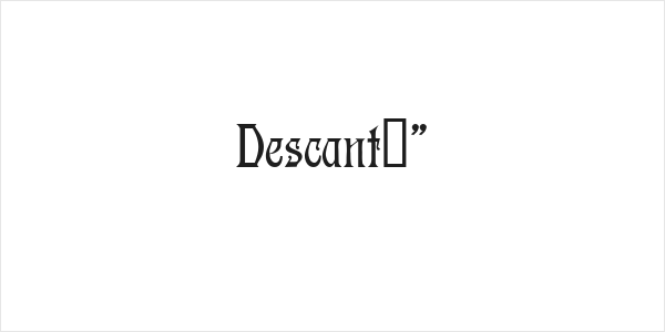 Descant!" Logo