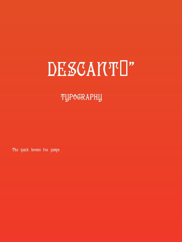 Descant!" Poster