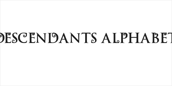 Descendants Alphabet Logo