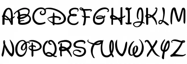 Descendants Font UPPERCASE