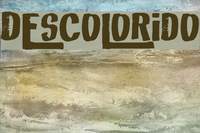 Descolorido Font examples