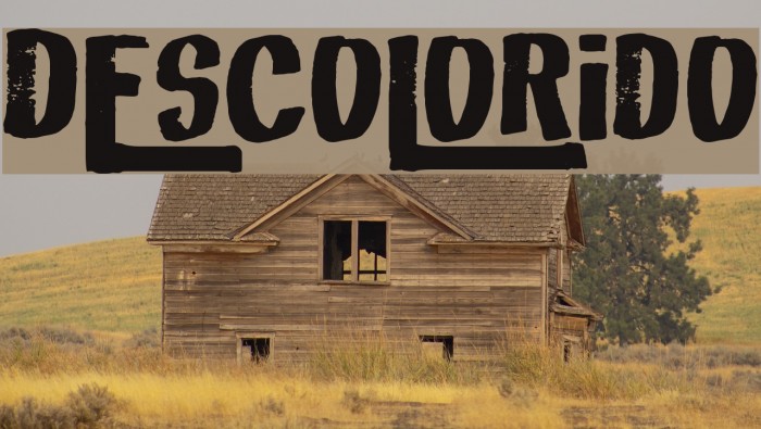 Descolorido Font examples