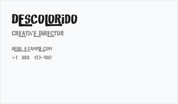 Descolorido Business Card