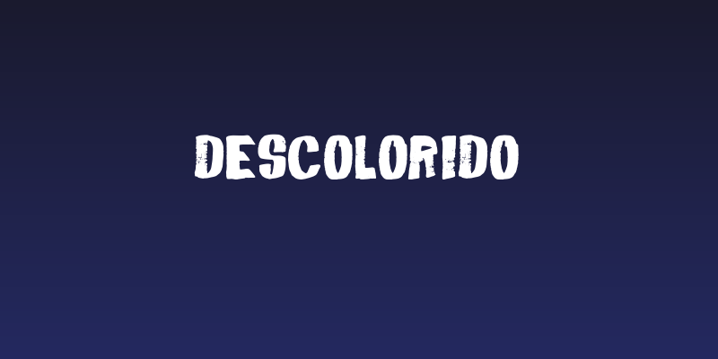 Descolorido Social Header