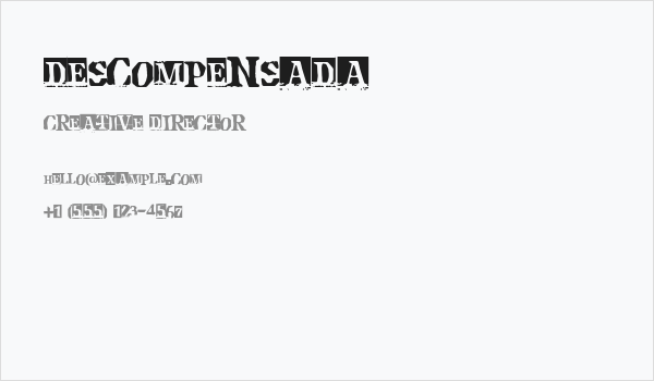Descompensada Business Card
