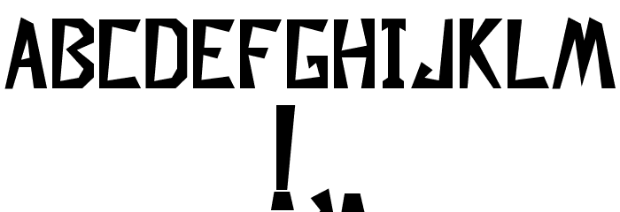 Descuadrado Bold Font Alte caractere