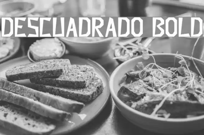 Descuadrado Bold Font examples