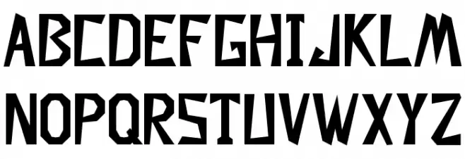 Descuadrado Bold Caratteri MINUSCOLO