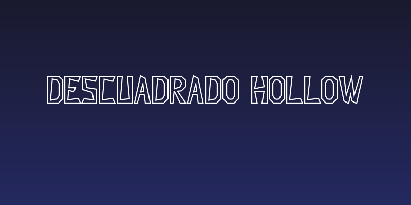 Descuadrado Hollow Social Header