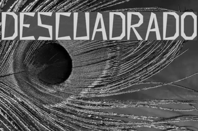Descuadrado Font examples