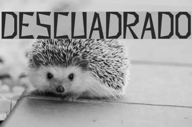 Descuadrado Font examples