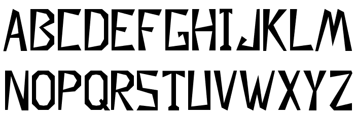 Descuadrado Font LOWERCASE