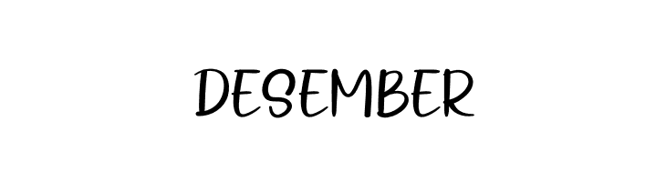 Desember Schriftart
