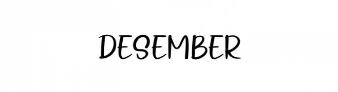 Desember  Frei Schriftart Herunterladen