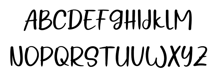 Desember Schriftart Groß