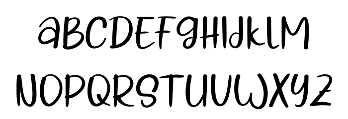 Desember Schriftart Kleinbuchstaben
