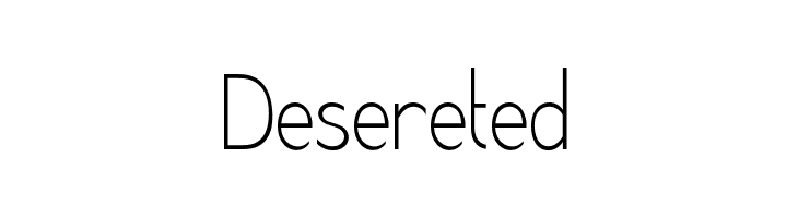 Desereted  免费字体下载