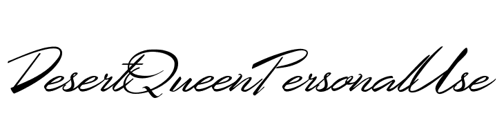 Desert Queen Personal Use  フリーフォントのダウンロード