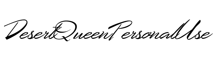 Desert Queen Personal Use  नि: शुल्क फ़ॉन्ट्स डाउनलोड