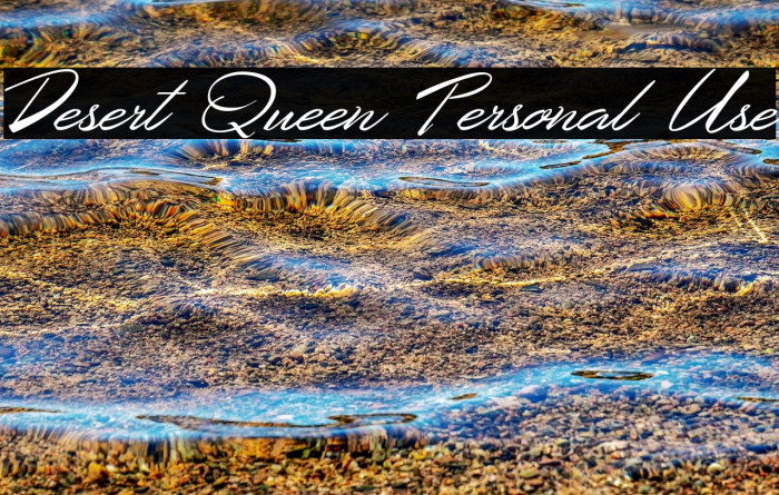 Desert Queen Personal Use Font examples