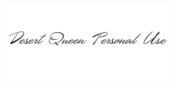 Desert Queen Personal Use Logo