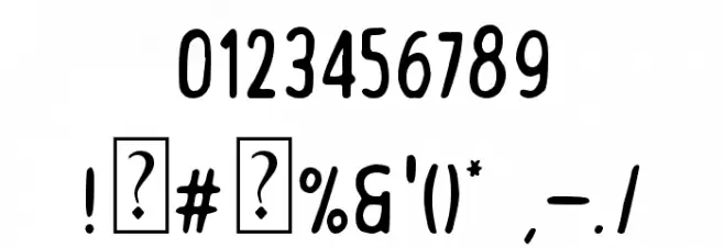 Desert Road Font OTHER CHARS