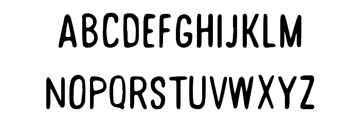 Desert Road Font LOWERCASE