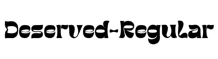 Deserved-Regular  フリーフォントのダウンロード