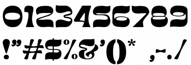 Deserved-Regular Font OTHER CHARS