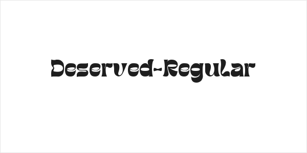 Deserved-Regular Logo
