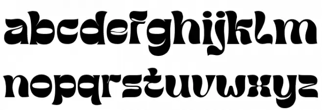 Deserved-Regular Font LOWERCASE