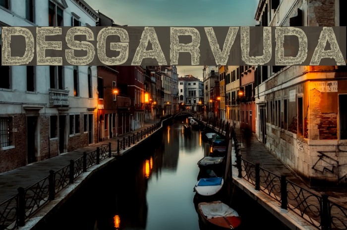Desgarvuda Font examples