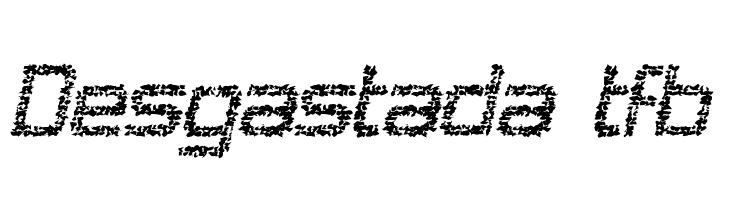 Desgastada tfb Шрифта
