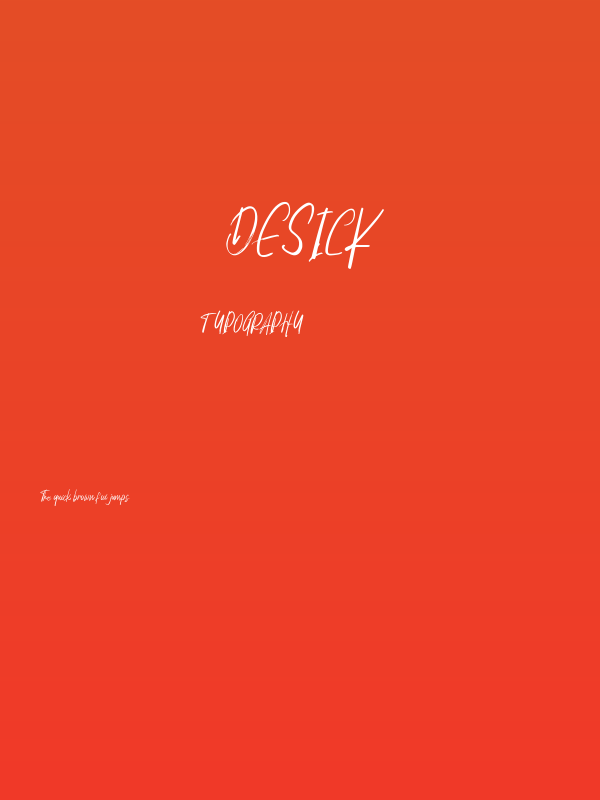 Desick Poster