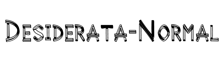 Desiderata-Normal  Fuentes Gratis Descargar