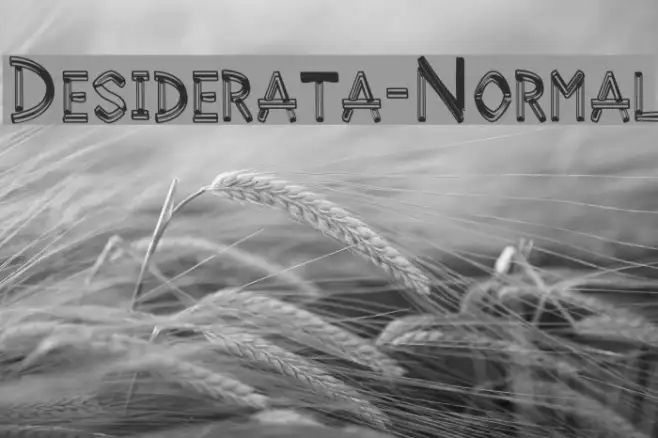 Desiderata-Normal Example 3