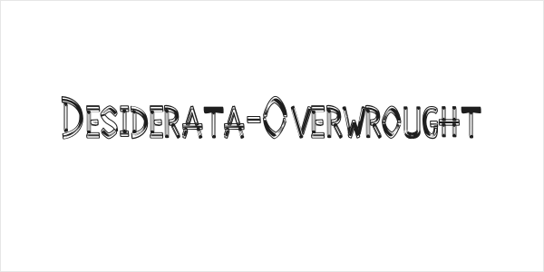 Desiderata-Overwrought Logo