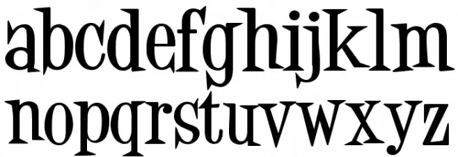 Desigers Bold Caratteri MINUSCOLO