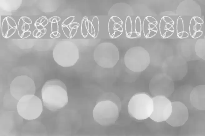 Design Bubble フォント examples