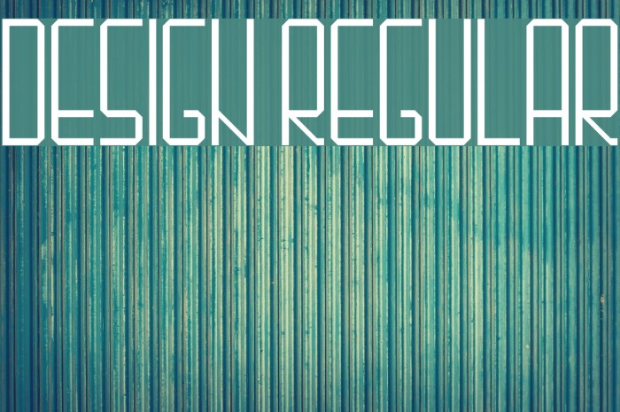 Design#1 Regular Font examples