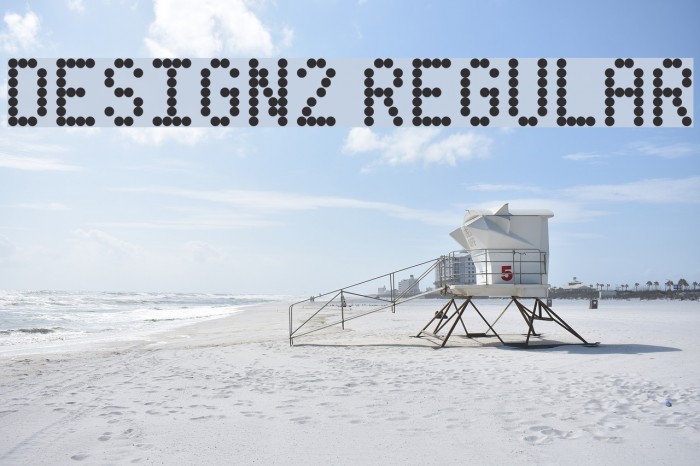 Design#2 Regular Font examples