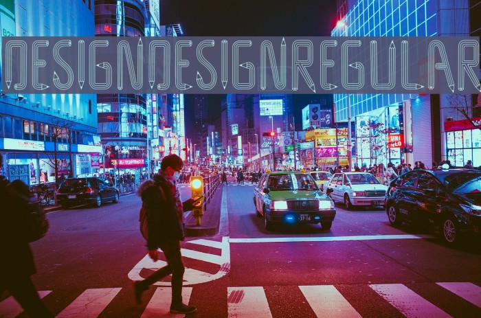 DesignDesign-Regular Font examples
