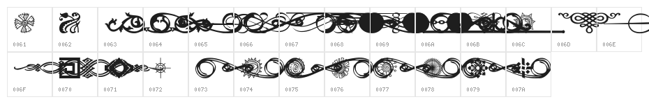 DesignMotif Character Map