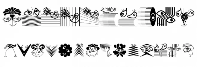 DesignPartsSix Font OTHER CHARS