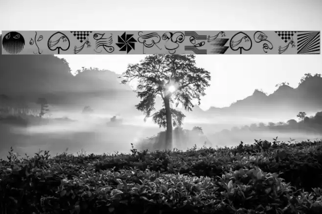 DesignPartsSix Font examples