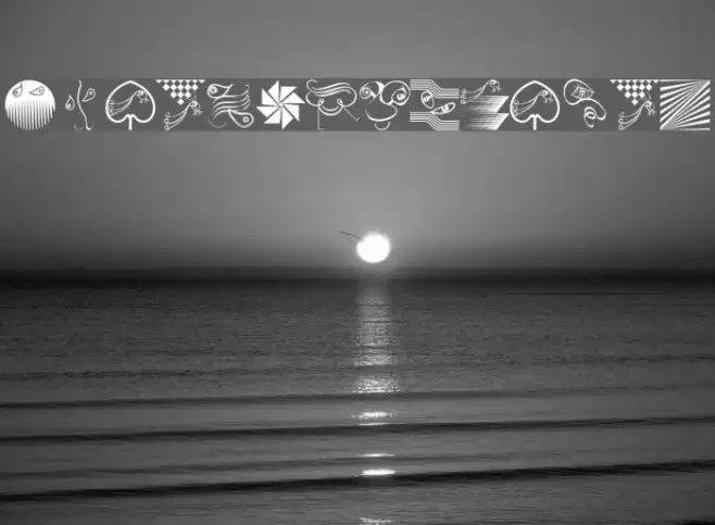 DesignPartsSix Font examples