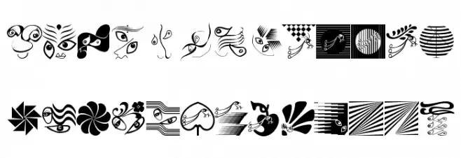 DesignPartsSix 字体 小写