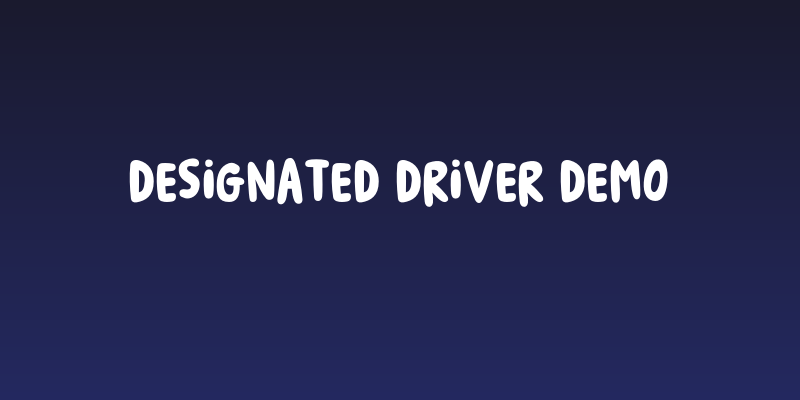 Designated Driver DEMO Social Header